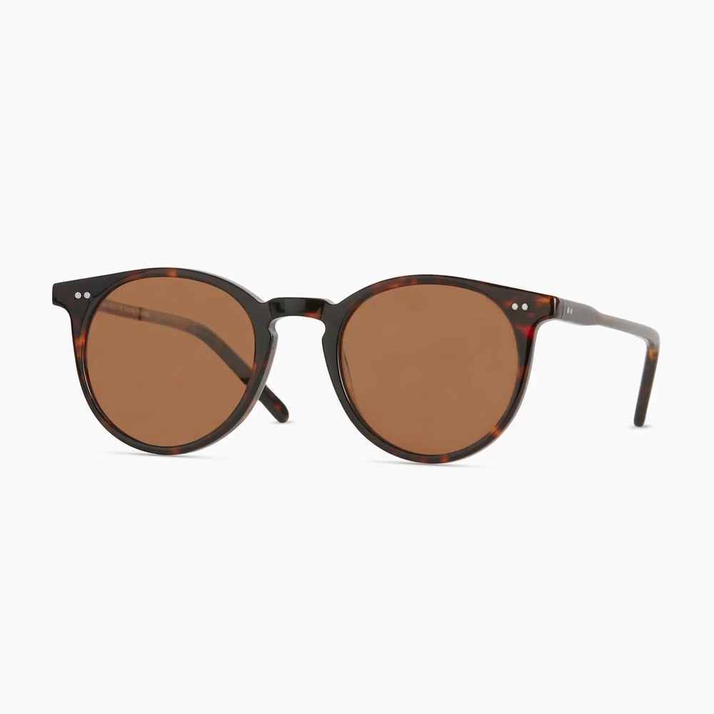 NWT Quince Noah Polarized Acetate Sunglasses Tortoise with Brown Lenses - Picture 3 of 7